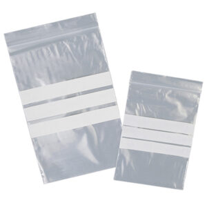 SACCHETTI ZIP - CON BANDE SCRIVIBILI E FORO - 60X80 MM - VIVA - CONF. 100 PEZZI 89937