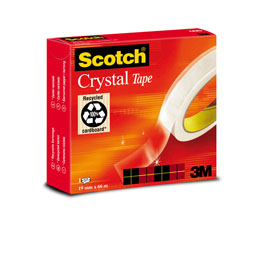 NASTRO ADESIVO SCOTCH  CRYSTAL 600 - 66 M X 19 MM 53566