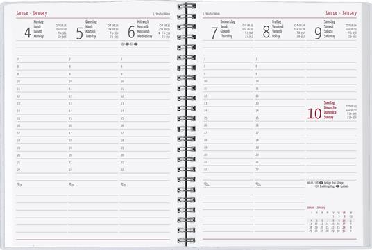AGENDA 2026 SETTIMANALE SPIRALATA 19,1X26,5
