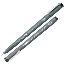 PENNARELLO PIGMENT LINER 308 - NERO - 0,2MM - STAEDTLER 25011