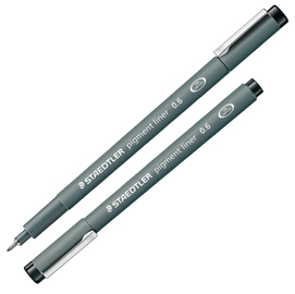 PENNARELLO PIGMENT LINER 308 - NERO - 0,6MM - STAEDTLER 25015