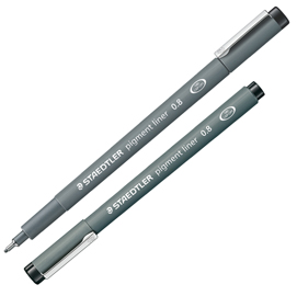 PENNARELLO PIGMENT LINER 308 - NERO - 0,8MM - STAEDTLER 25067