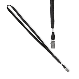 CORDONCINO PER PORTABADGE - NERO - 49X1 CM - LEBEZ - CONF. 100 PEZZI 48302