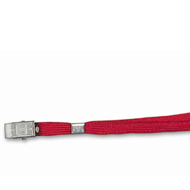 CORDONCINO PER PORTABADGE - ROSSO - 49X1 CM - LEBEZ - CONF. 100 PEZZI 48304
