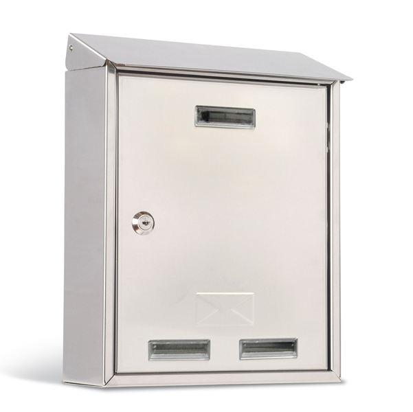 CASSETTA POSTALE ELIOS STEEL - 30X40X15 CM - ACCIAIO INOX - METALPLUS 65341