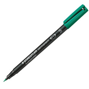 PENNARELLO LUMOCOLOR S  PERMANENT 313 - PUNTA 0,4MM - VERDE - STAEDTLER 25076