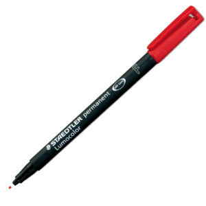 PENNARELLO LUMOCOLOR F  PERMANENT 318 - PUNTA 0,6MM - ROSSO  - STAEDTLER 25082