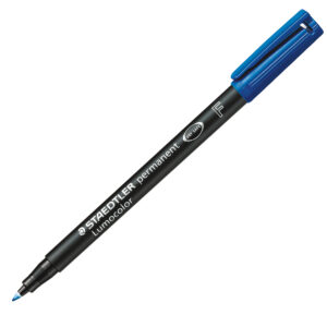 PENNARELLO LUMOCOLOR PERMANENT 318 - PUNTA 0,6MM - BLU  - STAEDTLER 25083