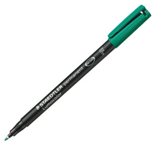 PENNARELLO LUMOCOLOR F  PERMANENT 318 - PUNTA 0,6MM - VERDE  - STAEDTLER 25084