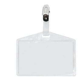 PORTANOME PASS 3 P - CLIP IN METALLO - SENZA CARTONCINO - 9,5X6 CM - SEI ROTA - CONF. 100 PEZZI 51906