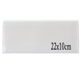 BUSTA AUTOADESIVA RETTANGOLARE TR 22 - PVC - 22X10 CM - TRASPARENTE - SEI ROTA - CONF. 10 PEZZI 25317