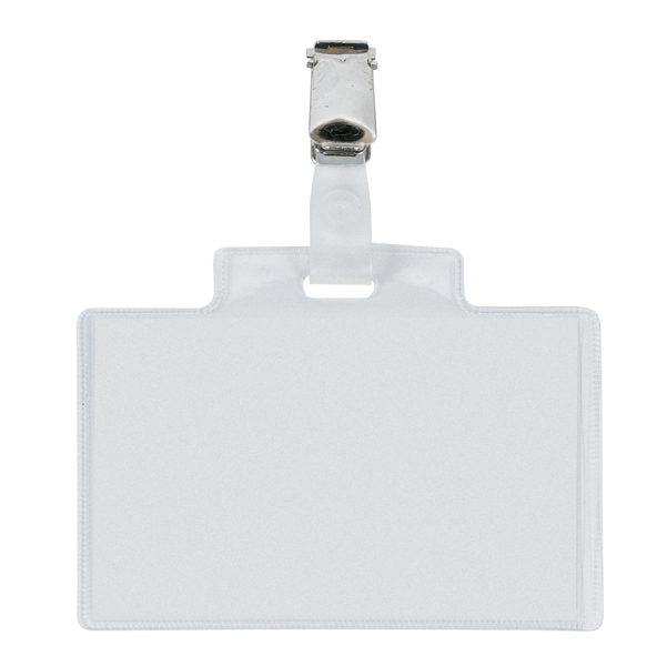 PORTANOME PASS 3E - 9,5 X 6 CM - METALLO - CON CLIP - SEI ROTA - CONF. 10 PEZZI 90008