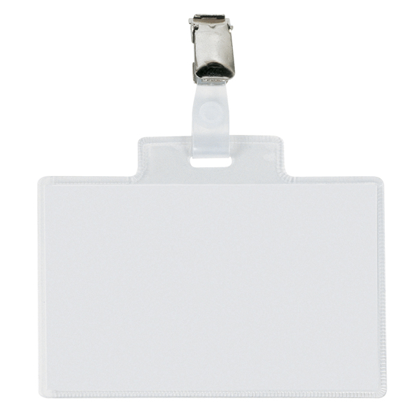 PORTANOME PASS 4E - 11 X 7 CM - METALLO - CON CLIP - SEI ROTA - CONF. 10 PEZZI 90009