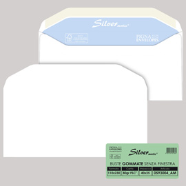 BUSTA S.FINENSTRA 11X23CM GOMMATA CF.25 PIGNA 32070