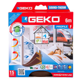 GUARNIZIONE PER L’ISOLAMENTO DI PORTE E FINESTRE SOUND-THERM 6MT MARRONE GEKO 101931