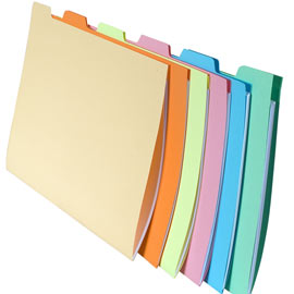 CARTELLINE CON TACCA PER CARTELLE SOSPESE - CASSETTO - 240 GR - 24X32 CM - EXACOMPTA - CONF. 6 PEZZI 61600