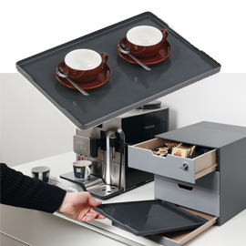 VASSOIO COFFEE POINT - 1,3X24,2X32,9 CM - ABS - NERO - DURABLE 79769