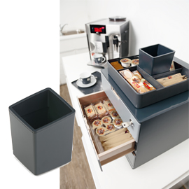 MINI CESTINO COFFEE POINT - 10X7,9X7,9 CM - ABS - NERO - DURABLE 79771