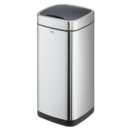 CESTINO NO TOUCH - CON SENSORE - 30,5 X 30,5 X 69 CM - 35 LT - ARGENTO METALLIZZATO - DURABLE 94944