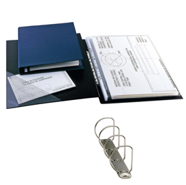 RACCOGLITORE SANREMO 2000 - 4 ANELLI A D 25 MM - DORSO 4 CM - 30X42 CM (LIBRO) - BLU - SEI ROTA 25422