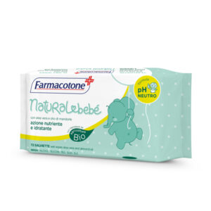 SALVIETTE IDRATANTI NATURAL BEBE' - FARMACOTONE - BUSTA DA 72 PEZZI 91605