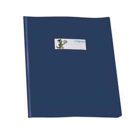 COPRIQUADERNO COPRENTE GREENLINE - C/ALETTE - A5 - LUCIDO - PVC - BLU - RI.PLAST 96963