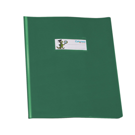 COPRIQUADERNO COPRENTE GREENLINE - C/ALETTE - A5 - LUCIDO - PVC - VERDE - RI.PLAST 96964