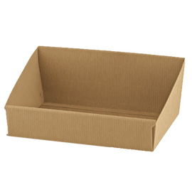 VASSOIO IN CARTONE ONDA AVANA - 31 X 24 X 10,5CM - SCOTTON 67363
