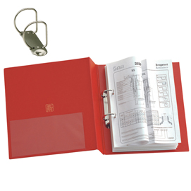 RACCOGLITORE STELVIO - 2 ANELLI A D 50 MM - DORSO 7 CM - 22X30 CM - ROSSO - SEI ROTA 25451