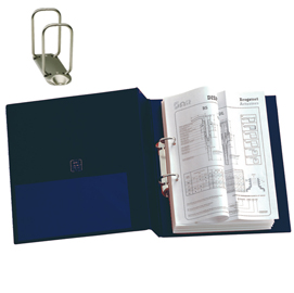 RACCOGLITORE STELVIO - 2 ANELLI QUADRI 65 MM - DORSO 9 CM - 22X30 CM - BLU - SEI ROTA 25452