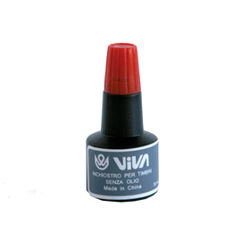 INCHIOSTRO PER CUSCINETTI  - A BASE ALCOOL -  30GR - ROSSO - VIVA 86990