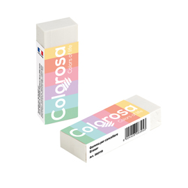GOMMA COLOROSA PASTEL - 6,2 X 1,2 X 2,2 CM - VINILE - RIPLAST - CONF. 20 PEZZI 96966