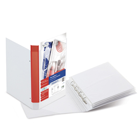 RACCOGLITORE PERSONALIZZABILE STELVIO TI - 4 ANELLI A D 25 MM -  DORSO 4 CM - 30X42 CM (LIBRO) - BIANCO - SEI ROTA 68025