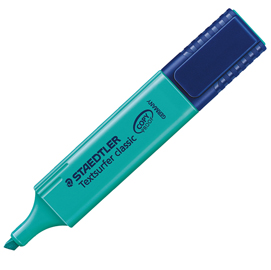 EVIDENZIATORE TEXTSURFER CLASSIC - PUNTA A SCALPELLO - TRATTO 1,0MM-5,0MM - TURCHESE - STAEDTLER 46077