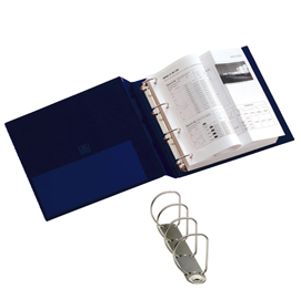RACCOGLITORE STELVIO - 4 ANELLI A D 40 MM - DORSO 5,5 CM - 22X30 CM - BLU - SEI ROTA 25476