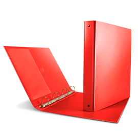 RACCOGLITORE NETTUNO - 4 ANELLI A D 50 MM - DORSO 7 CM - 22X30 CM - ROSSO - SEI ROTA 68033