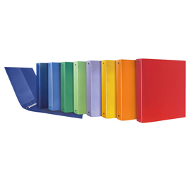 RACCOGLITORE TERRA - 4 ANELLI TONDI - PP RICICLATO - DIAMETRO 17 MM - 22 X 30 CM - COLORI ASSORTITI - SEI ROTA 94542