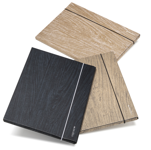 CARTELLA 3 LEMBI COLOROSA WOOD - 25X35X1 CM - COLORI ASSORITI - RI.PLAST 91617