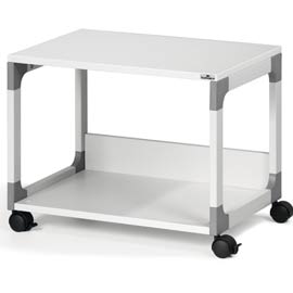 MOBILE-CARRELLO MULTIFUNZIONE SYSTEM 48 - 60X43,2X47,7 CM - 2 RIPIANI - CON RUOTE - GRIGIO - DURABLE 68259