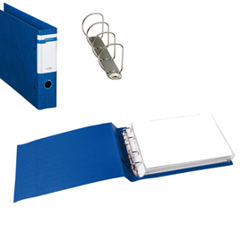 RACCOGLITORE STELVIO F - 4 ANELLI A D 40 MM - DORSO 6 CM - 30X22 CM (ALBUM) - BLU - SEI ROTA 77417
