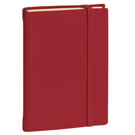 AGENDA GIORNALIERA - DAILY 21 PRESTIGE 2023 - 13 X 21 CM - COPERTINA SILK - BORDEAUX - QUO VADIS 94610
