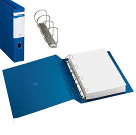 RACCOGLITORE STELVIO F - 4 ANELLI A D 50 MM - DORSO 7 CM - 22X30 CM - BLU - SEI ROTA 48512