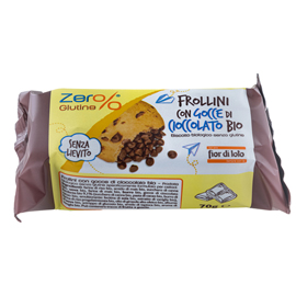 FROLLINI - CON GOCCE DI CIOCCOLATO - MONOPORZIONE DA 70 GR - ZERGLUTINE 101926