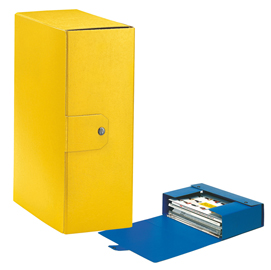 SCATOLA PROGETTO EUROBOX - DORSO 12 CM - 25X35 CM - GIALLO - ESSELTE 49433