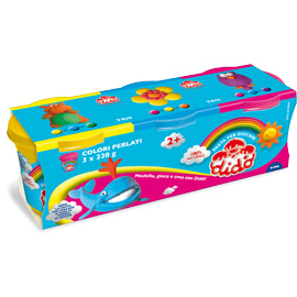 TRIS BARATTOLI DA 220GR - GIALLO-ROSSO-AZZURRO - DIDO' 51276