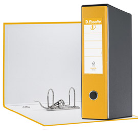REGISTRATORE EUROFILE G53 - DORSO 8 CM - COMMERCIALE 23X30 CM - GIALLO - ESSELTE 50952