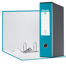 REGISTRATORE EUROFILE G53 - DORSO 8 CM - COMMERCIALE 23X30 CM - TURCHESE - ESSELTE 64550