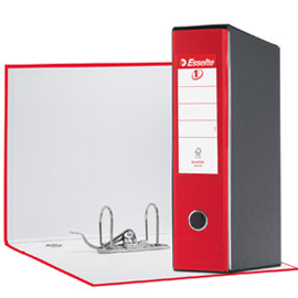 REGISTRATORE EUROFILE G53 - DORSO 8 CM - COMMERCIALE 23X30 CM - ROSSO VIVIDA - ESSELTE 68910