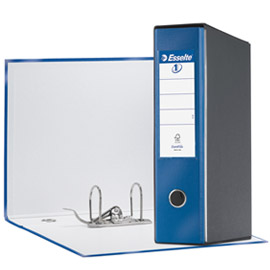 REGISTRATORE EUROFILE G53 - DORSO 8 CM - COMMERCIALE 23X30 CM - BLU METALLIZZATO - ESSELTE 68914