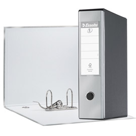 REGISTRATORE EUROFILE G53 - DORSO 8 CM - COMMERCIALE 23X30 CM - GRIGIO METALLIZZATO - ESSELTE 68915